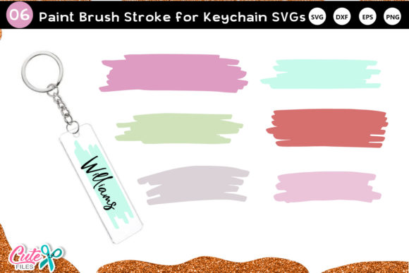 Download Paint Brush Stroke Keychain&nbsp;&nbsp; - Paint Collection
