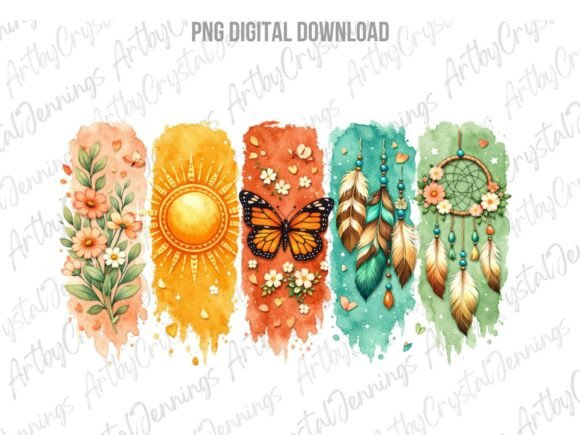 Download Boho Butterfly Paint Brushstroke PNG - Paint Collection